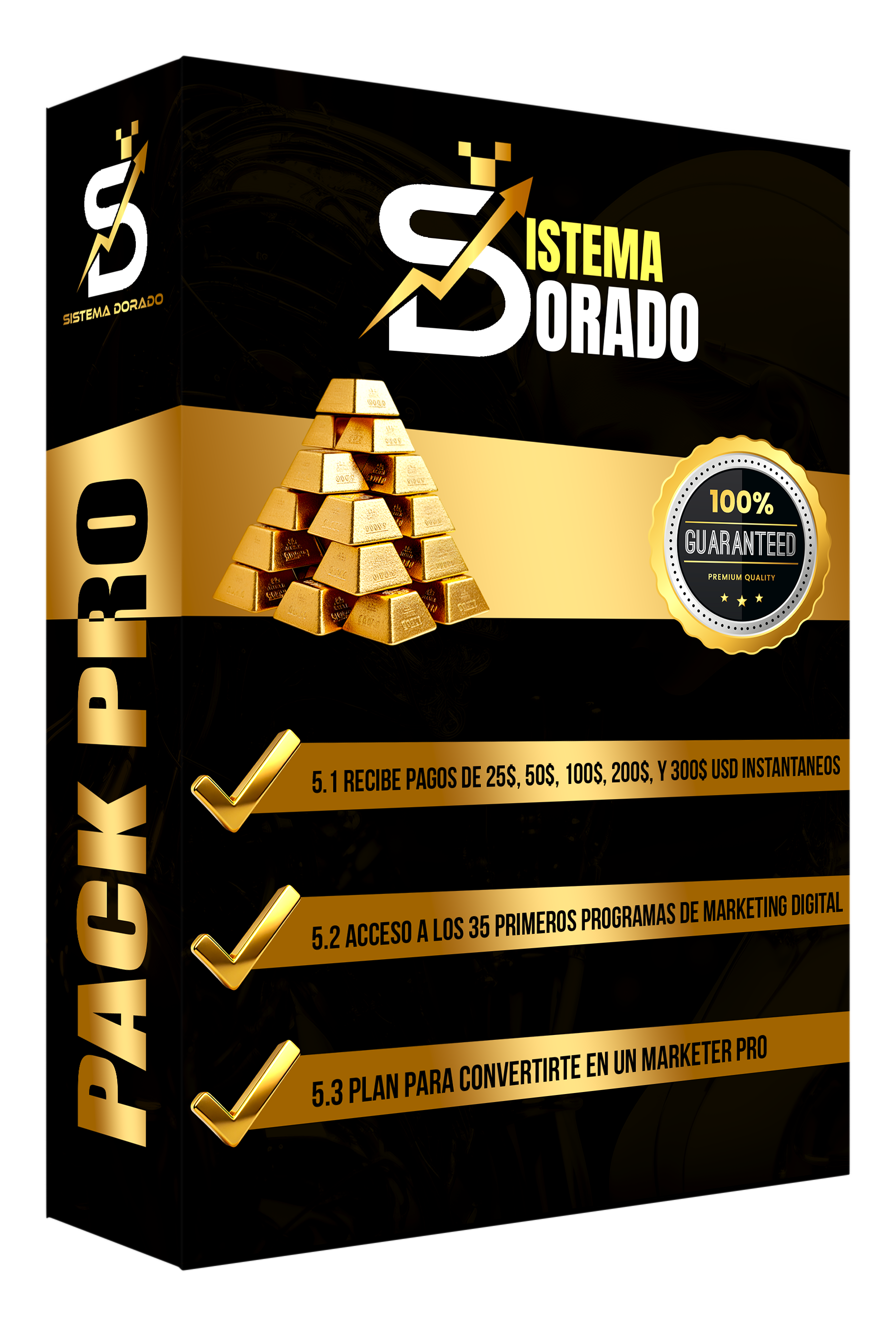 Pack Pro Sistema Dorado